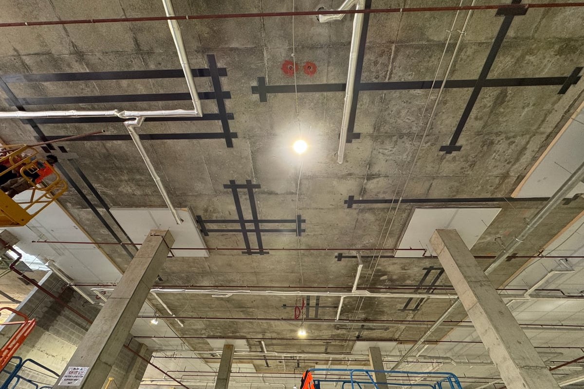 Completed carbon fibre reinforcement maintaining heritage aesthetic