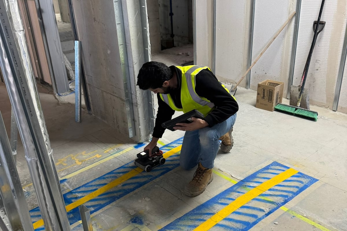 3D structural mapping visualization of post-tension cable layout