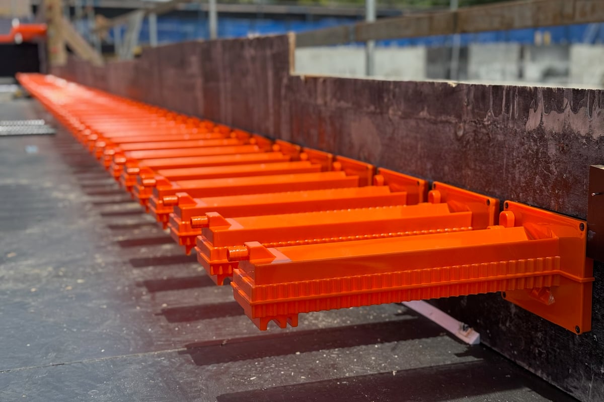 Precision survey and joint location establishment for Surelock installation